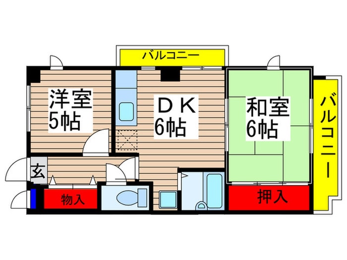 八千代台パ－ソナルハウスPART５の物件間取画像