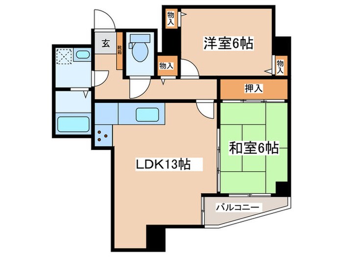 プラーズ追分の物件間取画像