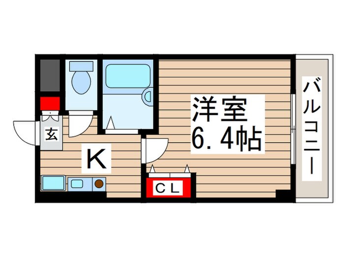 ミリアビタNO.5の物件間取画像