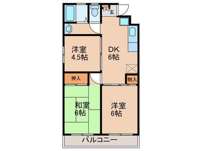 TCRE上板橋常盤台の物件間取画像