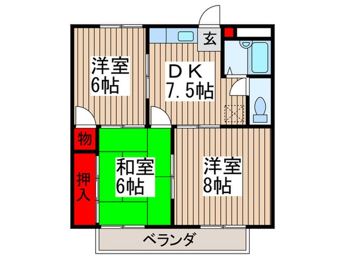 メゾン日の出の物件間取画像