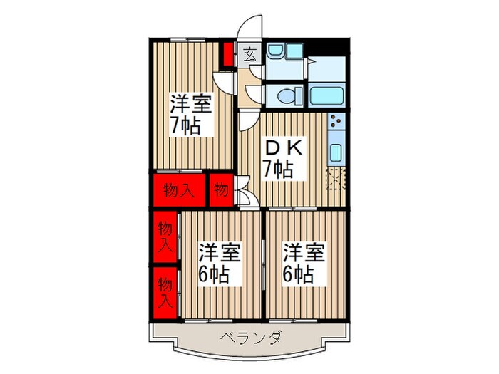 ナイスア－バンの物件間取画像