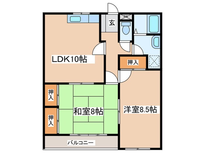 第１４明智ビルの物件間取画像