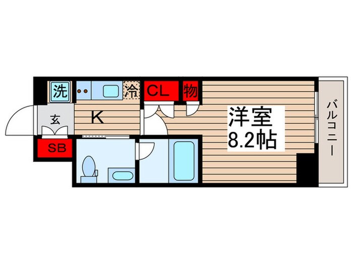 プラウドフラット清澄通りの物件間取画像