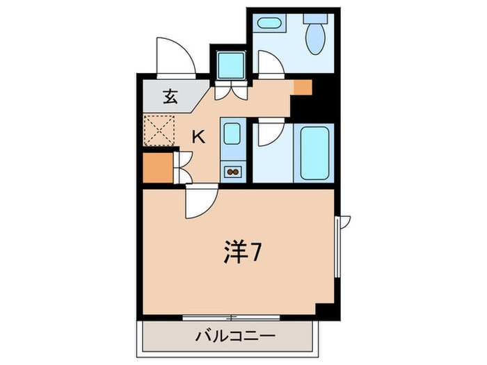 ルーブル武蔵小山（201）の物件間取画像