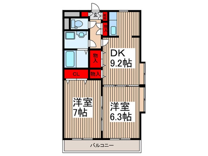 カンタ－ビレの物件間取画像