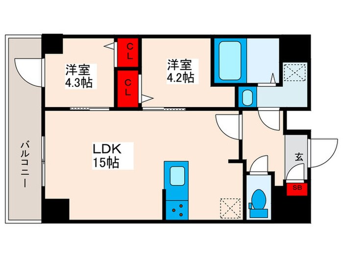 コンフォリア西尾久の物件間取画像