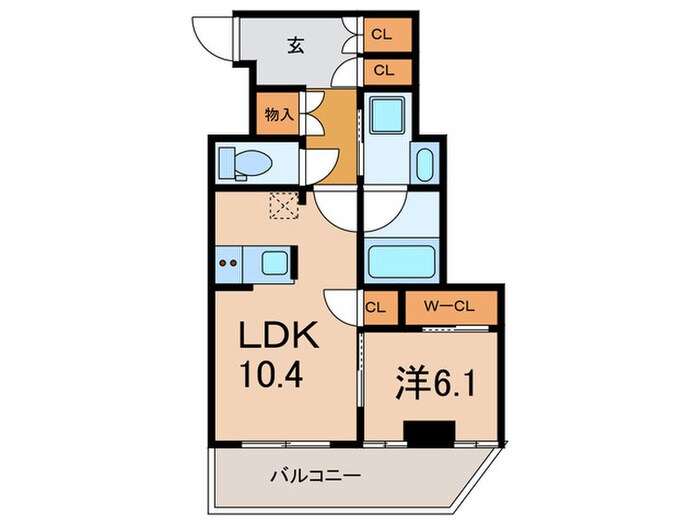 ジャコワ日本橋中洲の物件間取画像