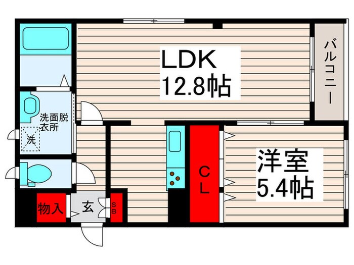 ラシーネ扇アイリスの物件間取画像