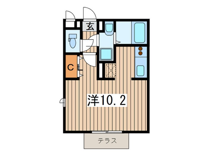 フローラルコ－トの物件間取画像