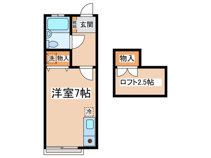 コーポ大門4の物件間取画像