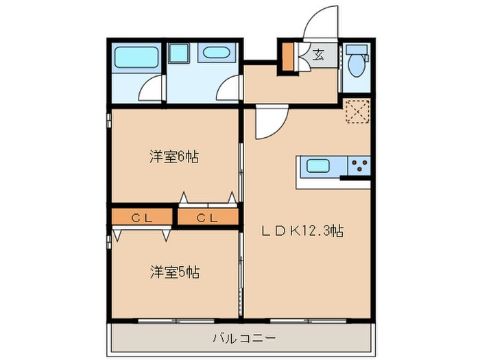 LIBRGRANT都立大学の物件間取画像