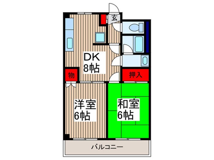 ファ－ストコ－ポラスの物件間取画像