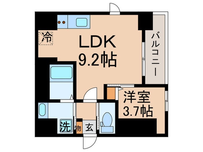 HGD佃の物件間取画像