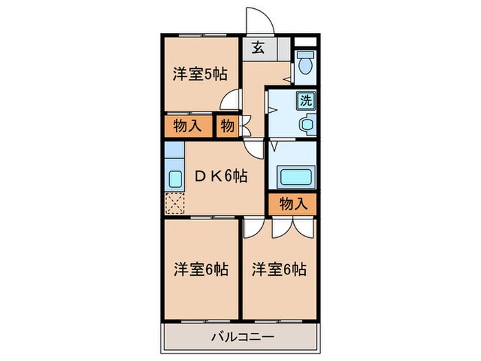 サンキャッスルの物件間取画像