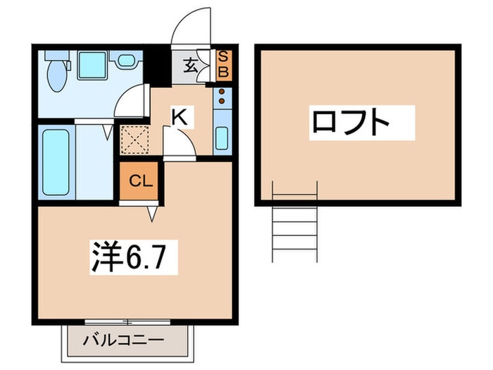 カーサフェリーチェ横浜の物件間取画像