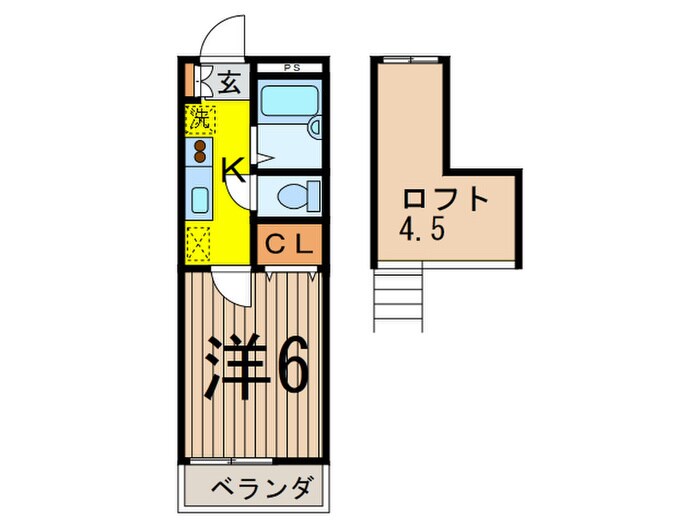 レインボーハイムの物件間取画像