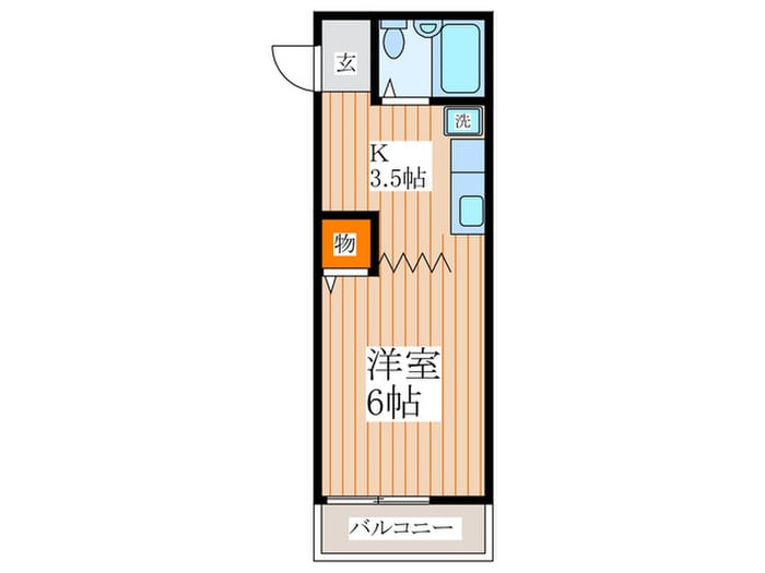 コーポハナブサの物件間取画像