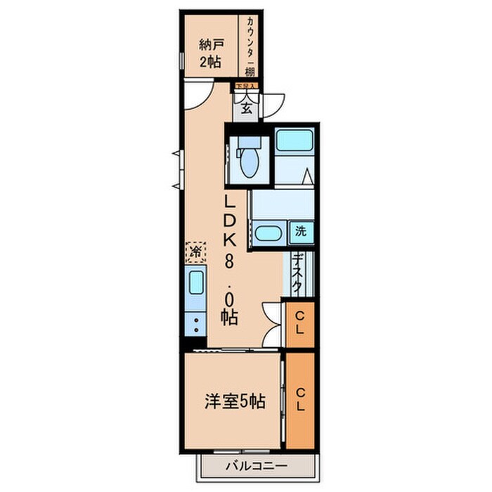 リベレンテ幡ヶ谷の物件間取画像