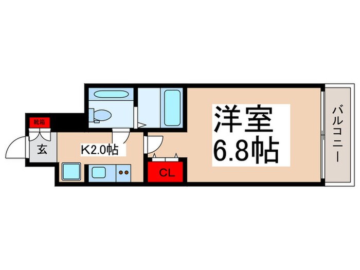 ﾌﾟﾚｰﾙ・ﾄﾞｩｰｸ東京CANAL(807)の物件間取画像