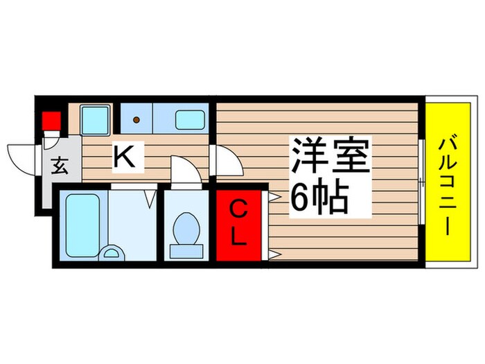 エクセル貴多川第６の物件間取画像