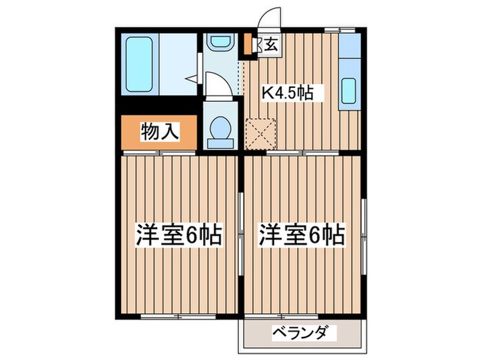 ベルテ東海岸の物件間取画像