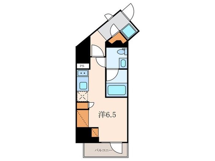 ﾊﾞｳｽﾌﾗｯﾂ品川ｷｬﾅﾙｻｲﾄﾞの物件間取画像