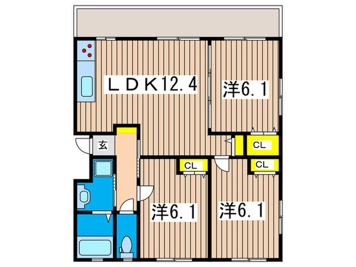 KENZO HAUSyokodaiの物件間取画像