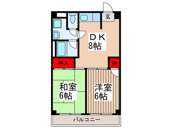 コ－ポ詩苑の物件間取画像