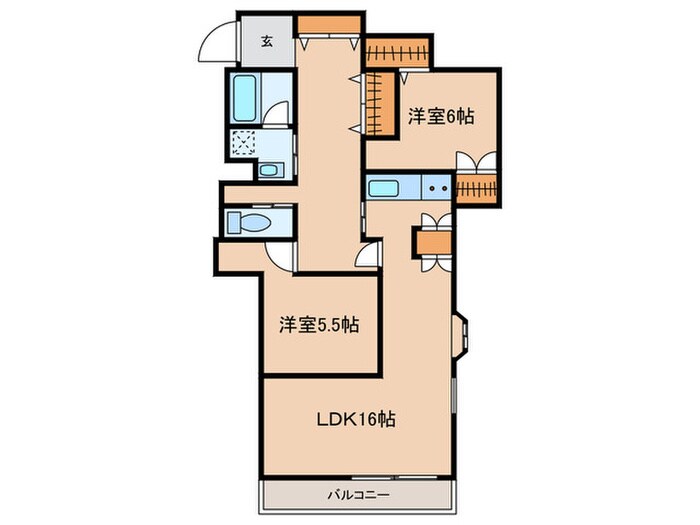 ソレイユ廣川の物件間取画像