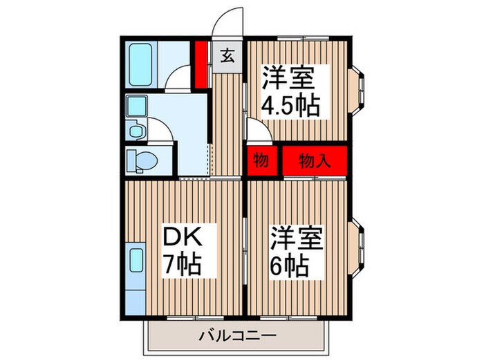 平成ハイツ３の物件間取画像