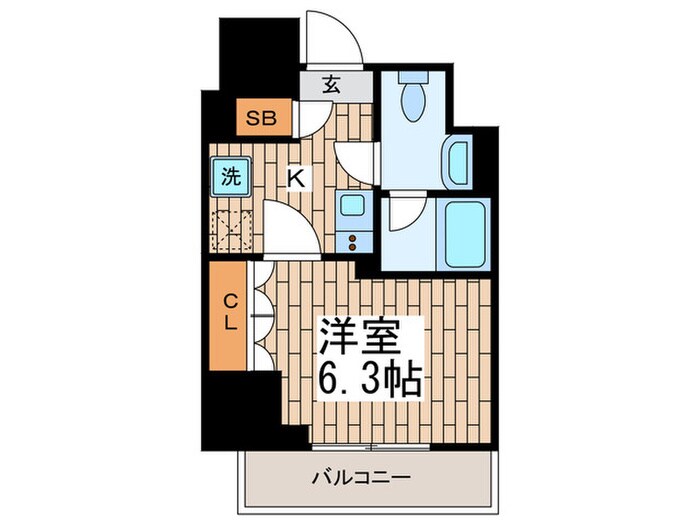 レジディア大森Ⅲの物件間取画像