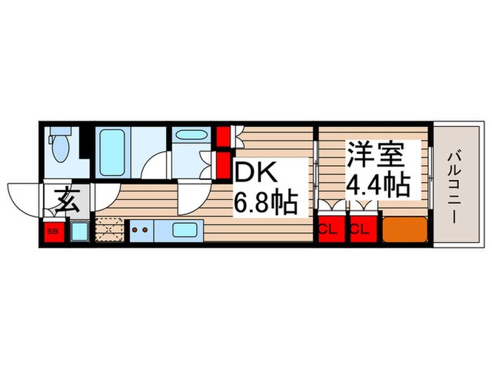 ザ・パークハビオ北千住の物件間取画像