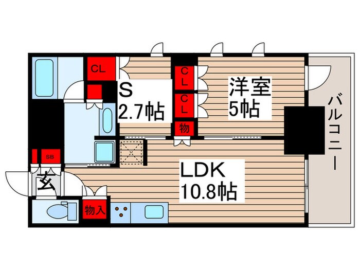 ザ・パークハビオ北千住の物件間取画像