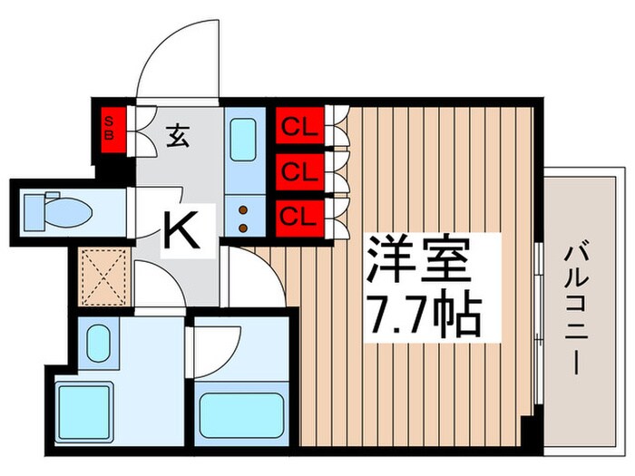 ザ・パークハビオ北千住の物件間取画像