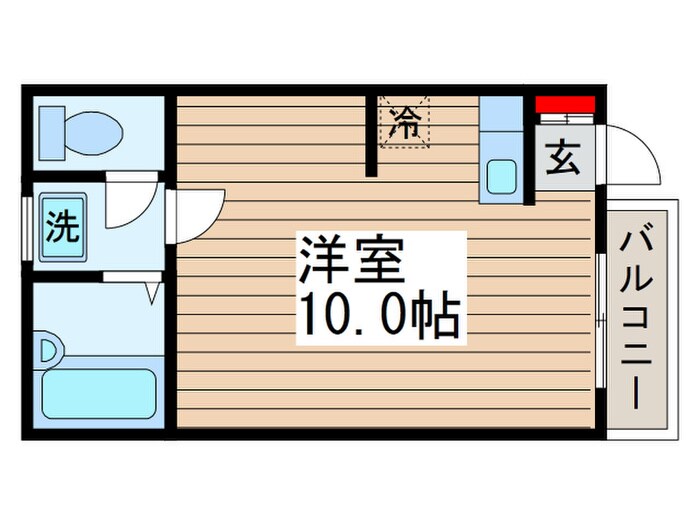 バ－ドハイツの物件間取画像