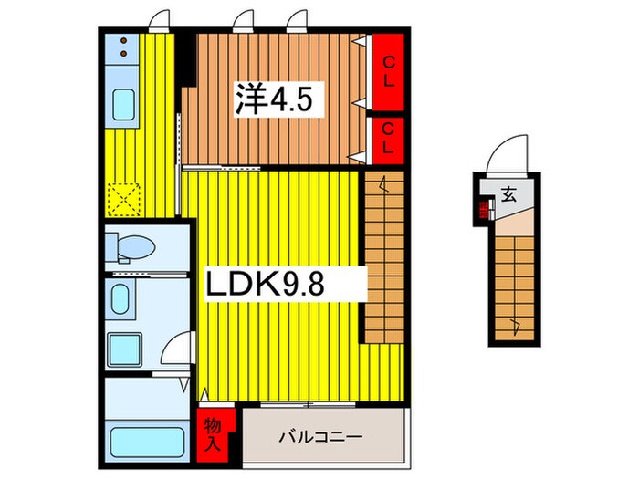 アトラスカーロ文蔵の物件間取画像