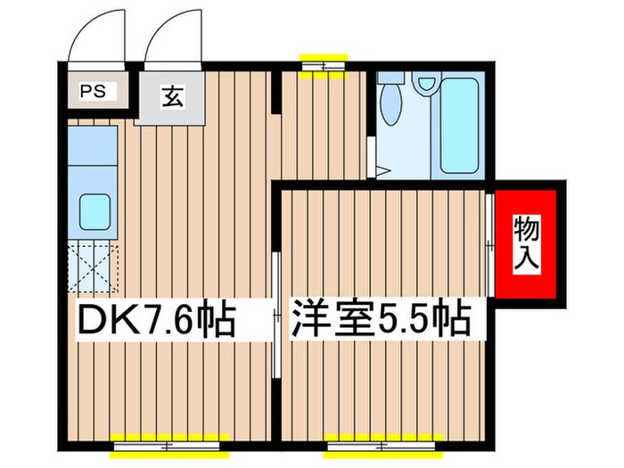 グリ－ンハイツの物件間取画像