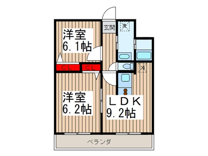 パレスコートＵ鳥越の物件間取画像