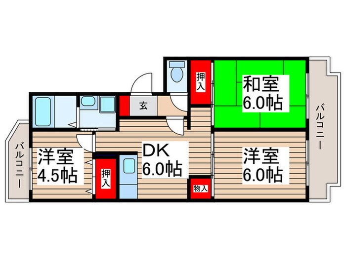 みよし台パークサイドの物件間取画像