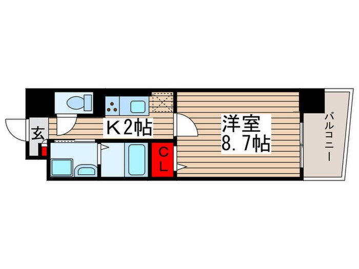 メゾンド－ル入谷の物件間取画像