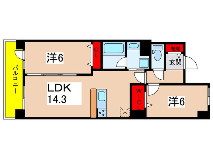 ロイヤルパ－クス若葉台の物件間取画像