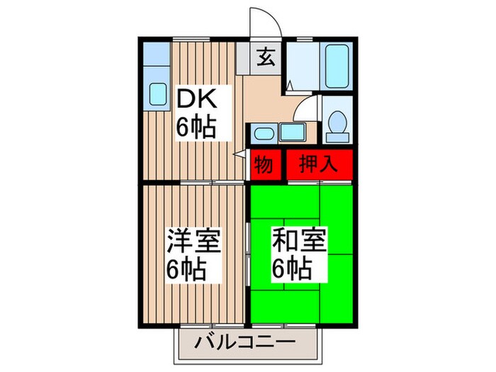 ハイツリスボアの物件間取画像