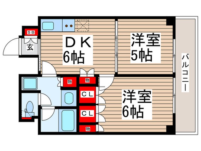 ルーブル墨田立花(408)の物件間取画像