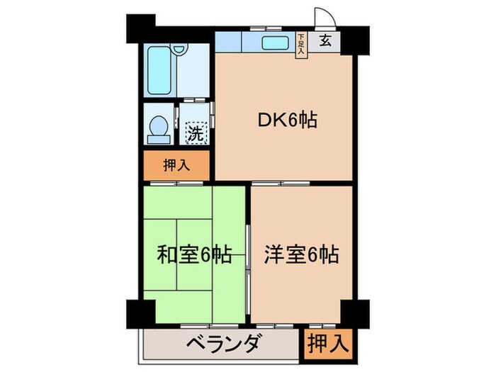 春日マンションの物件間取画像