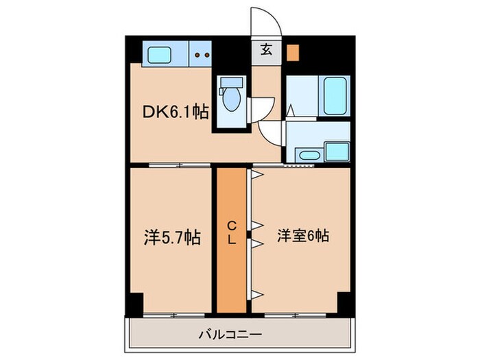 エスポフジヨシの物件間取画像