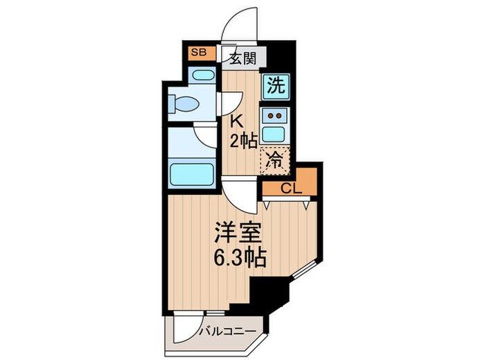 クレヴィアリグゼ南品川の物件間取画像