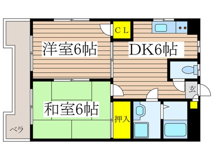 パティオ仲町の物件間取画像