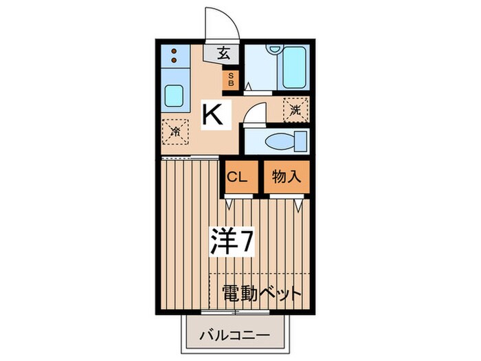 ワイエイハイツの物件間取画像