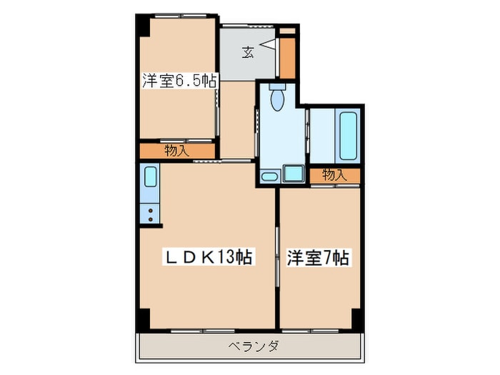 パノラマハイツ第２の物件間取画像